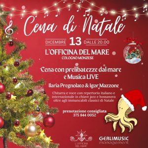 cena di natale officina del mare